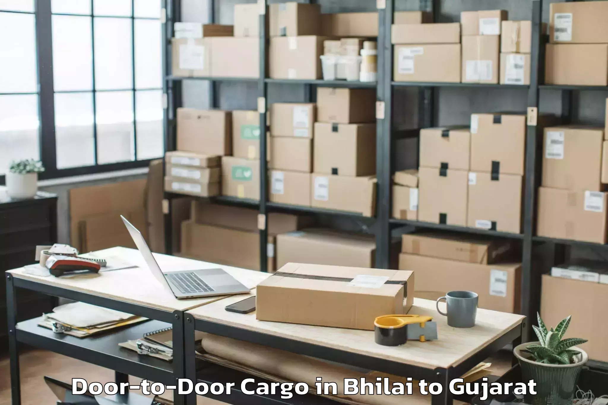 Top Bhilai to Gusar Door To Door Cargo Available